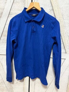 K-Way Blue Long Sleeve Polo